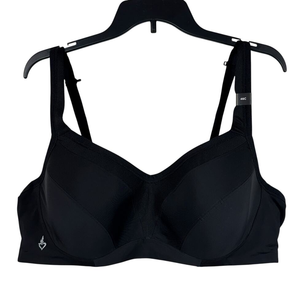 Torrid SZ 46C Sports Bra Convertible Medium Impact Wicking Underwire Adjustable